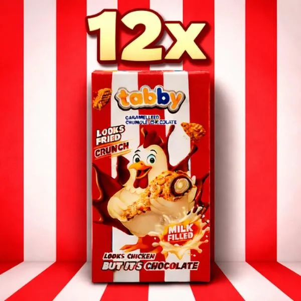 Tabby Chicken Chocolate 12 Pack
