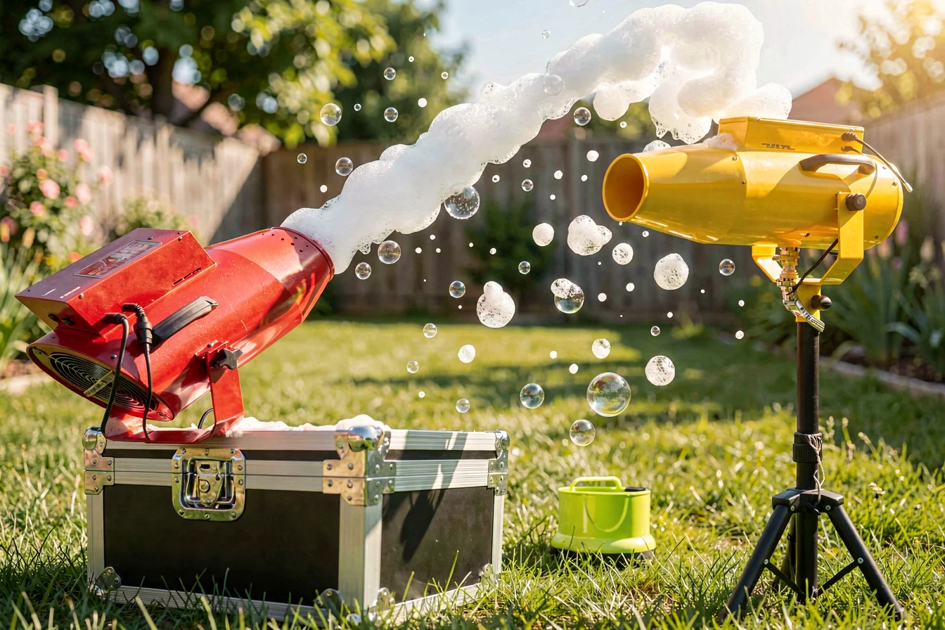 Portable foam party machine