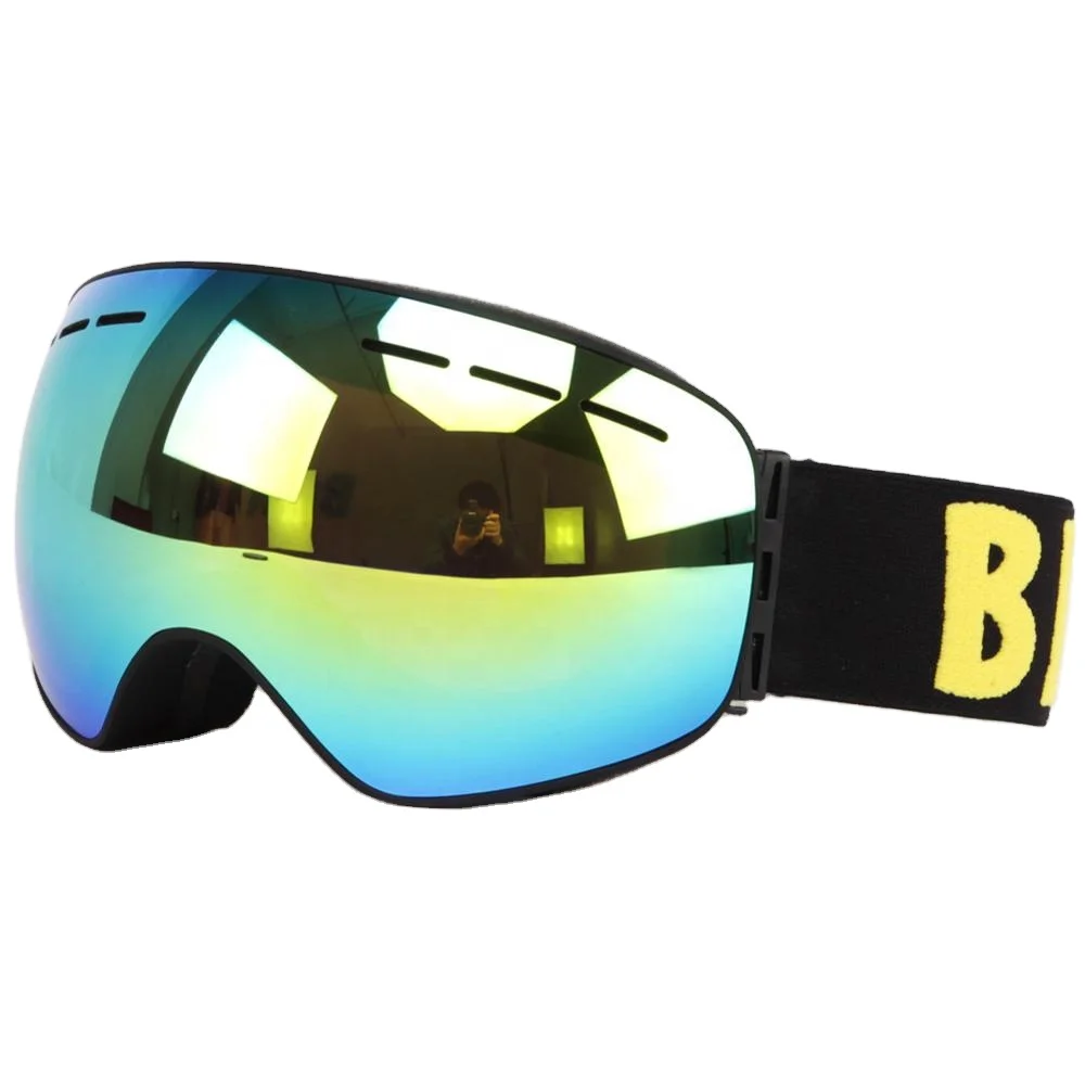 

Latest design prevent mist winter outdoor sports glasses Breathable Foam ski glasses, 9 colors optional