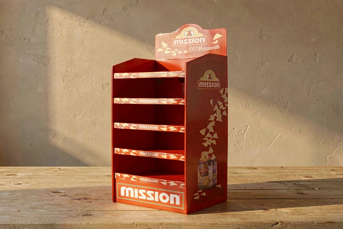 Customizable potato chips pallet display