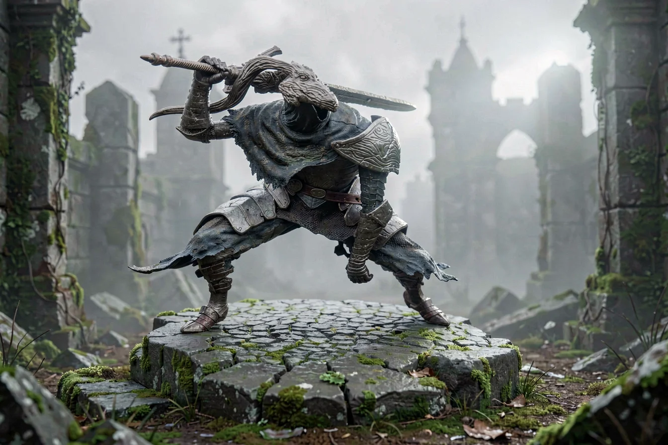 Licensed dark souls action figures