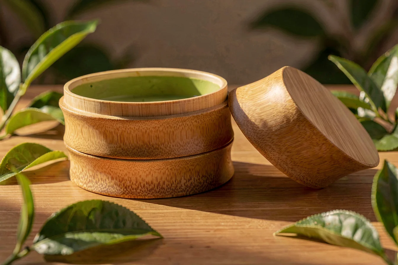 Eco-friendly matcha tin box