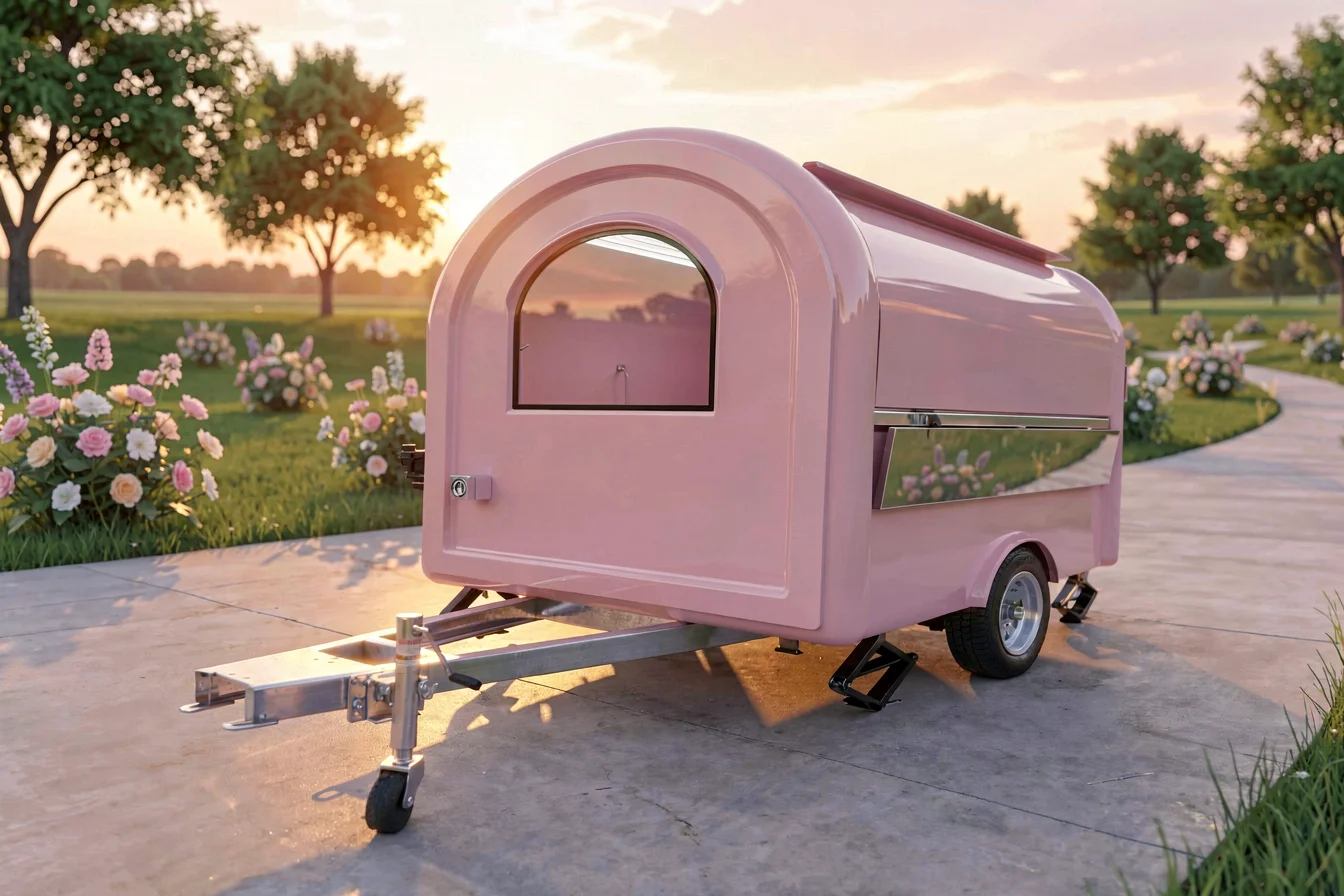Customizable pink candy cart