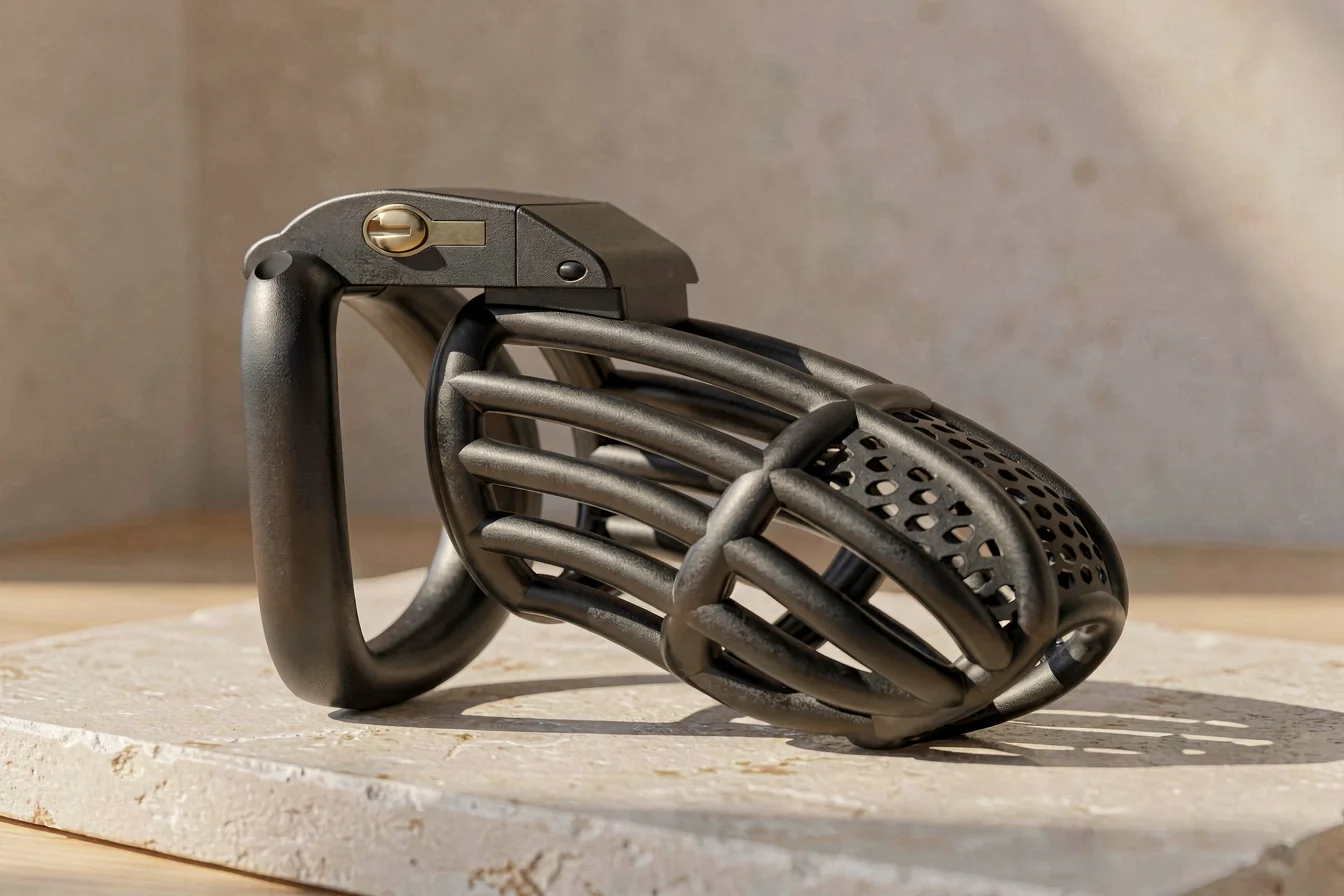 Adjustable chastity cage