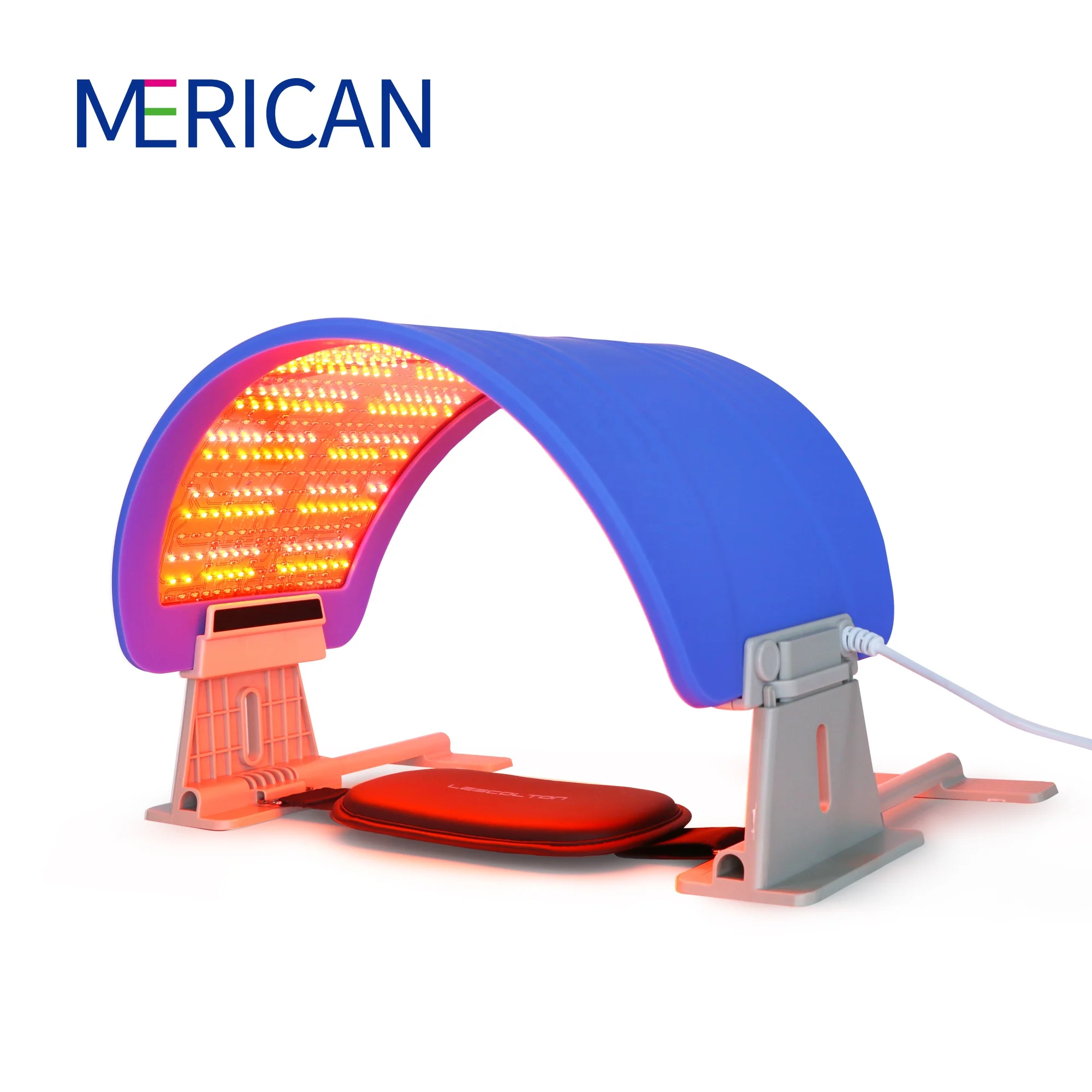 

MERICAN anti joints inflammation red light therapy devices beauty product wearable 660nm 850nm foldable pad led facial mask