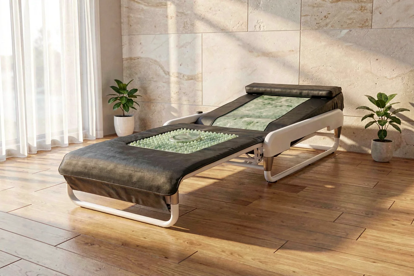 Portable jade massage bed