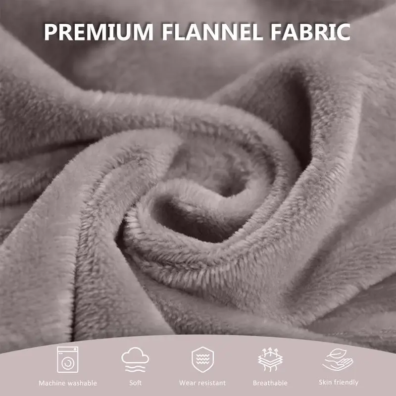 Premium thick wear resistant flannel fabric loop pile close up