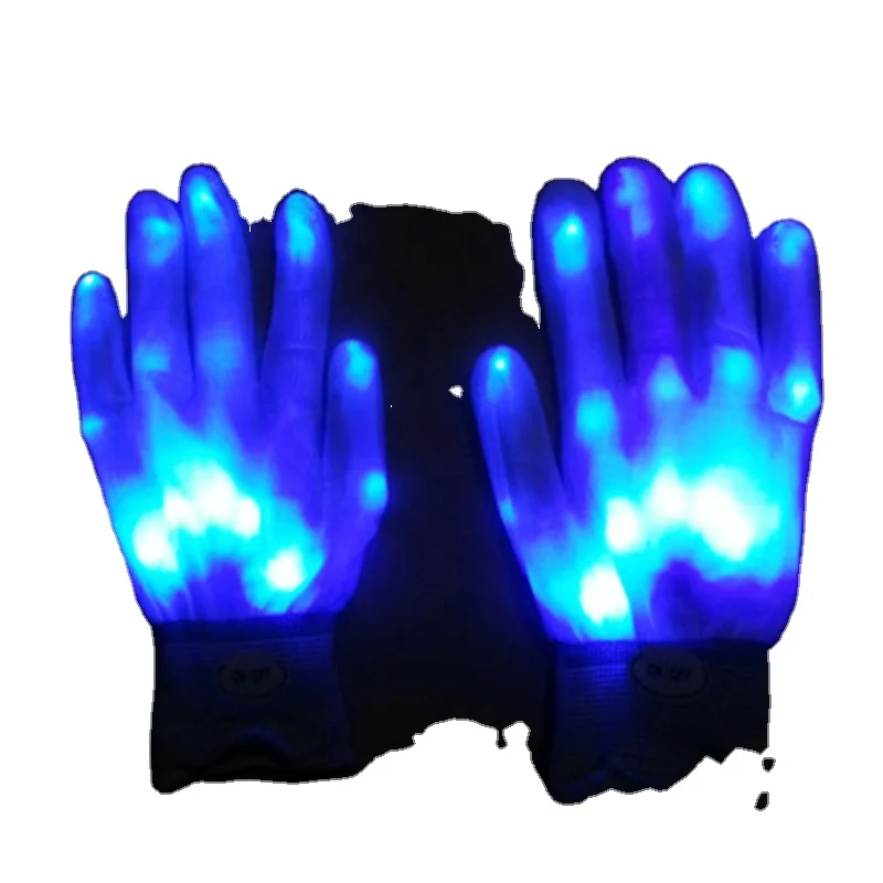 

LED Gloves Stage Glow Colorful Skeleton Gloves Dancing Club Props Light Up Toys Glowing Unique Led Party Decoration