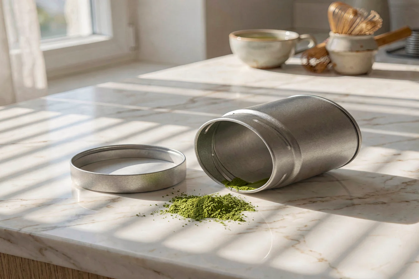 Custom matcha tin box