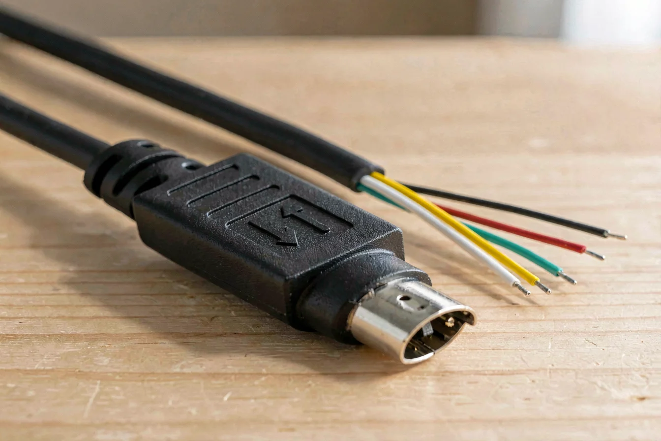 Reliable Mini DIN 5-pin cable