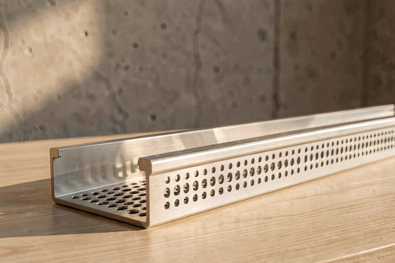 Aluminum perforated channel