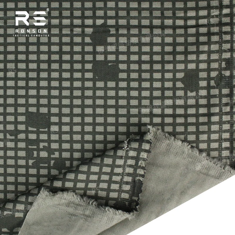 US Desert Night Camouflage NYCO5050 Rip-stop DNC Camouflage Printed Tactical Fabric Nylon Cotton Woven Technics for Garments