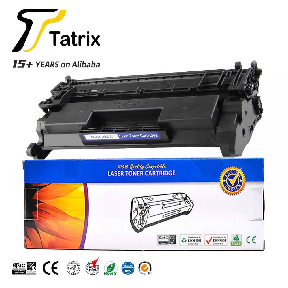 

Tatrix RTS 226A CF226A CF226 26A Chip Compatible Laser Black Toner Cartridge for HP LaserJet Pro MFP M426dw Printer CF226A 226A