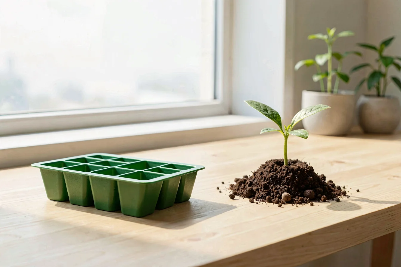 Seed-embedded sprout pen