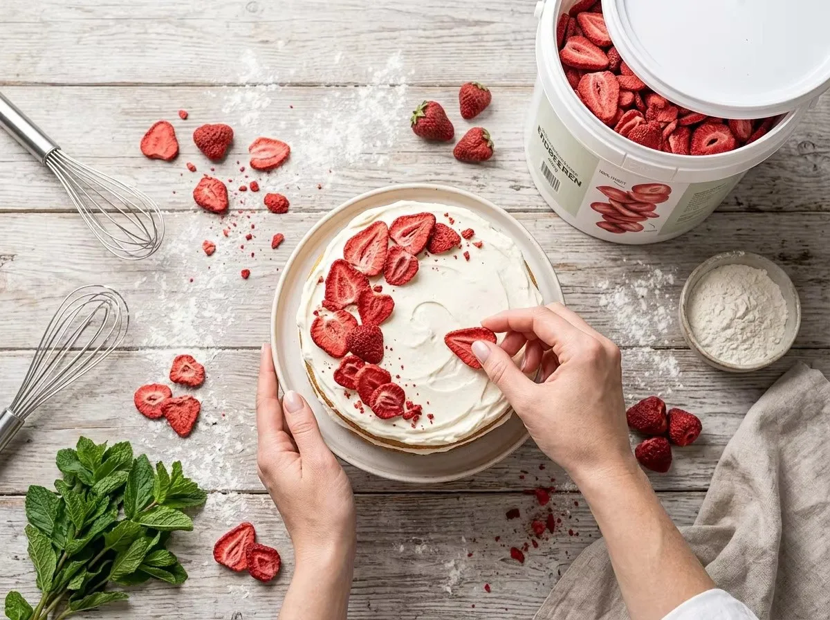 Erdbeeren zum Backen und Dekorieren