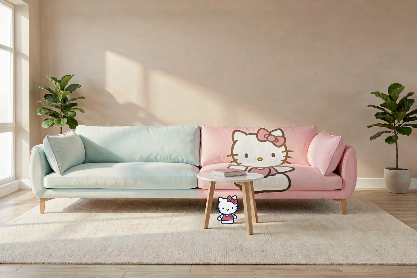 Customizable Hello Kitty Themed Sofa