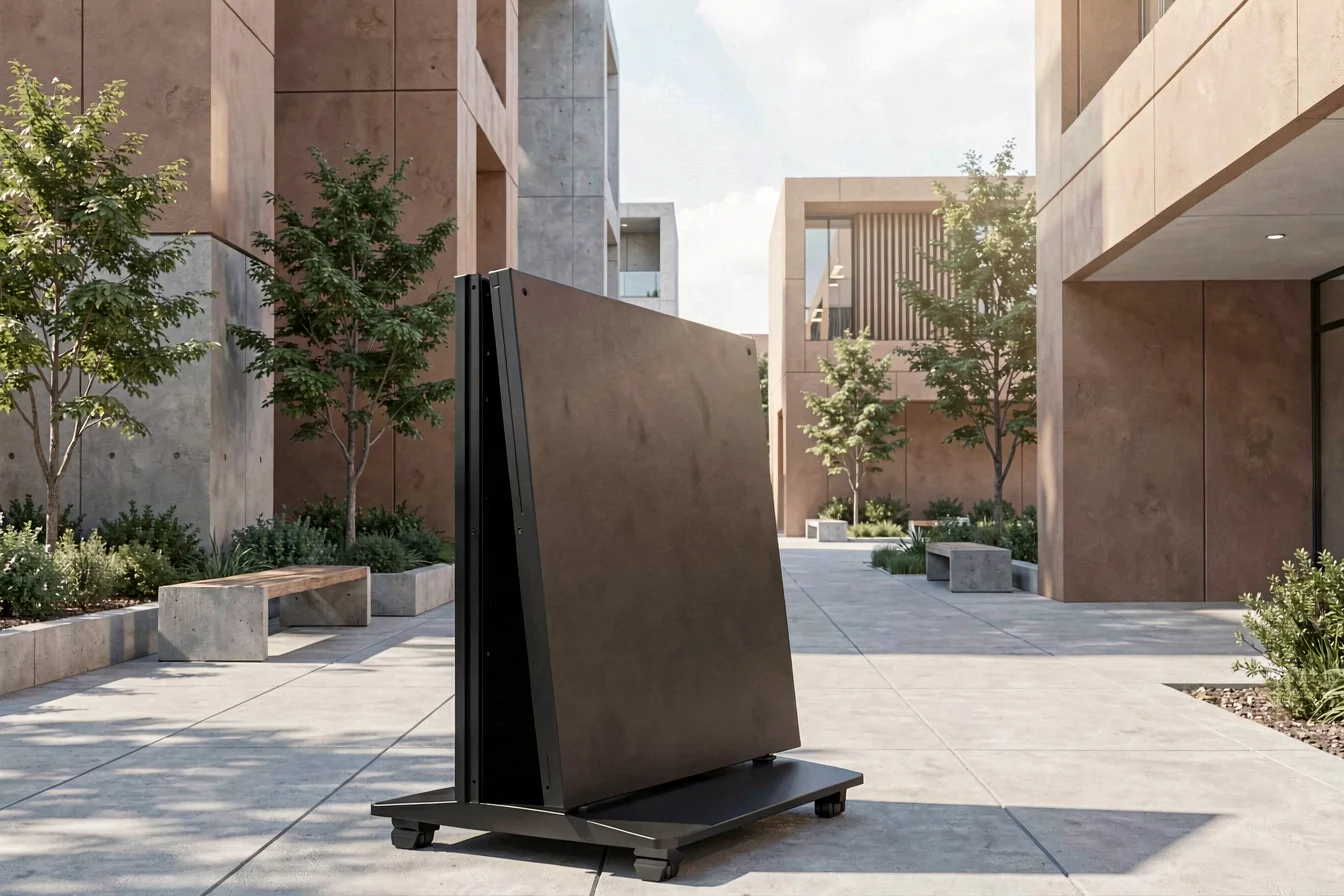 High-performance folding kiosk