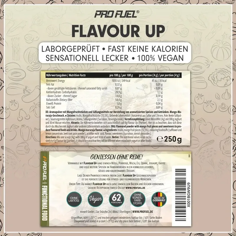 Nutrition Table Label