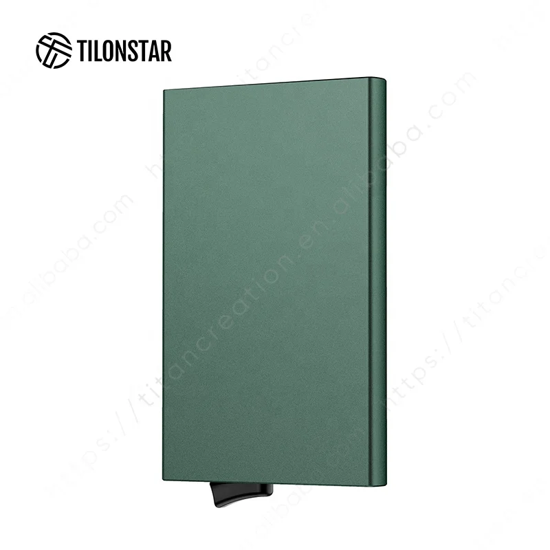 

TILONSTAR TVC100 RFID Card Holder Slim RFID Blocking Aluminum Credit Card Holders Case