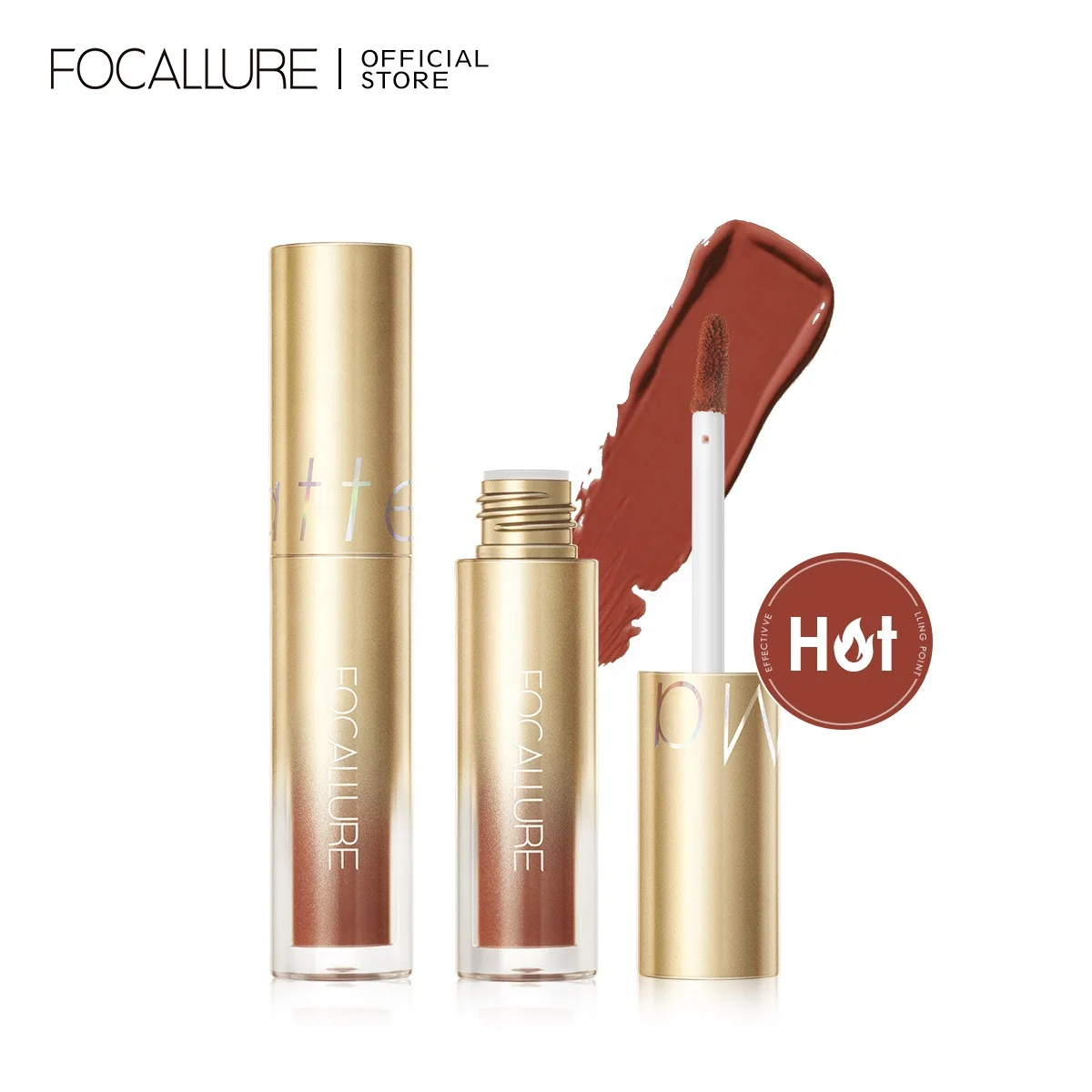 

Focallure Wholesale Liquid Matte Lipstick Non-sticky No Fade LOW MOQ Sexy Girl Makeup Fast Dry Lipstick, 20 colors for choose