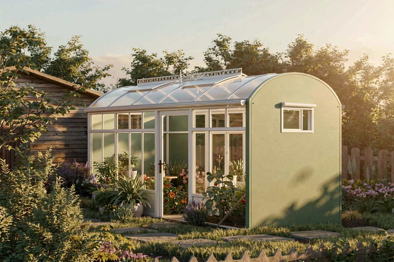 Walk-in Victorian greenhouse