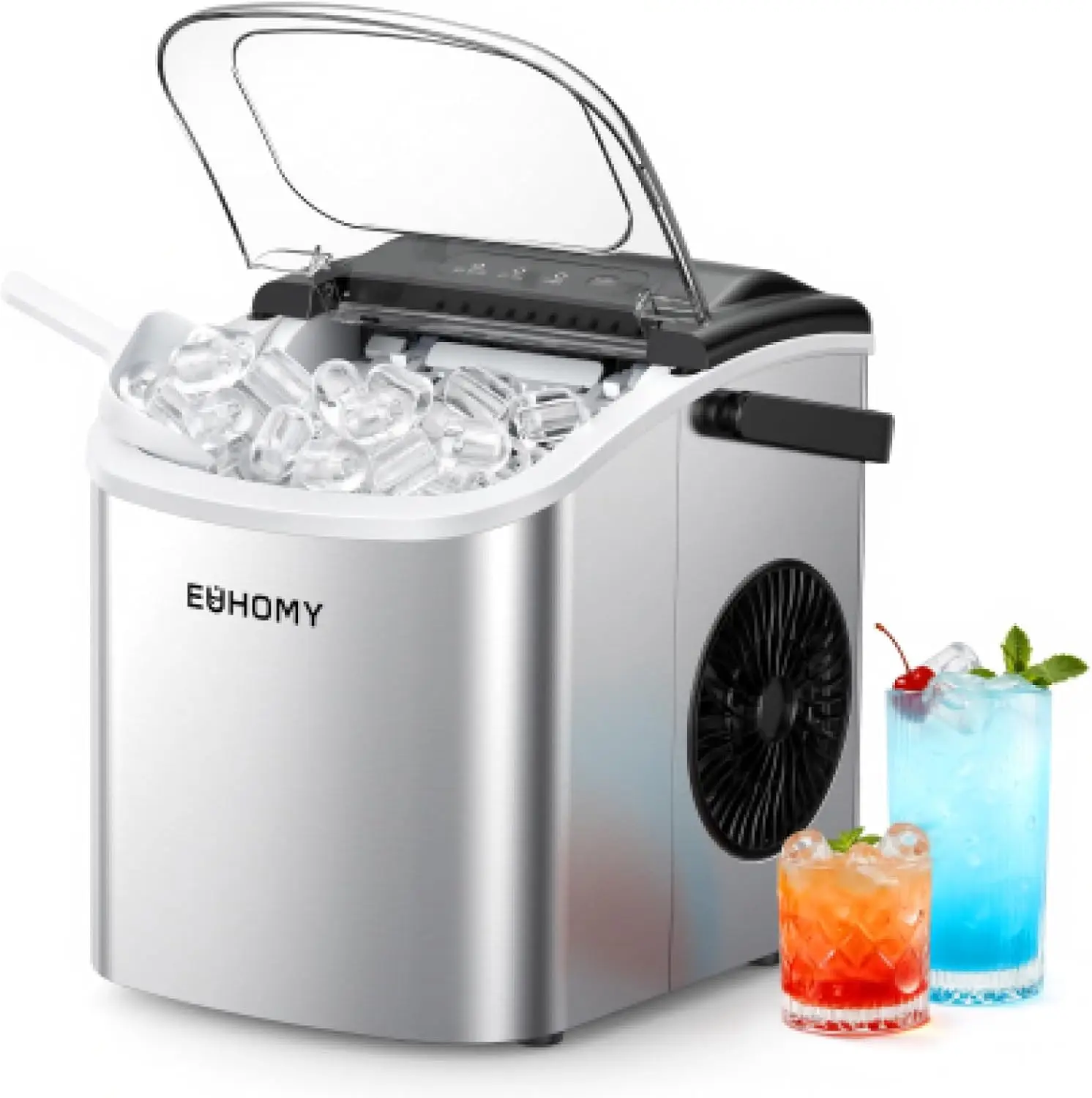 Euhomy Ice Maker Silver