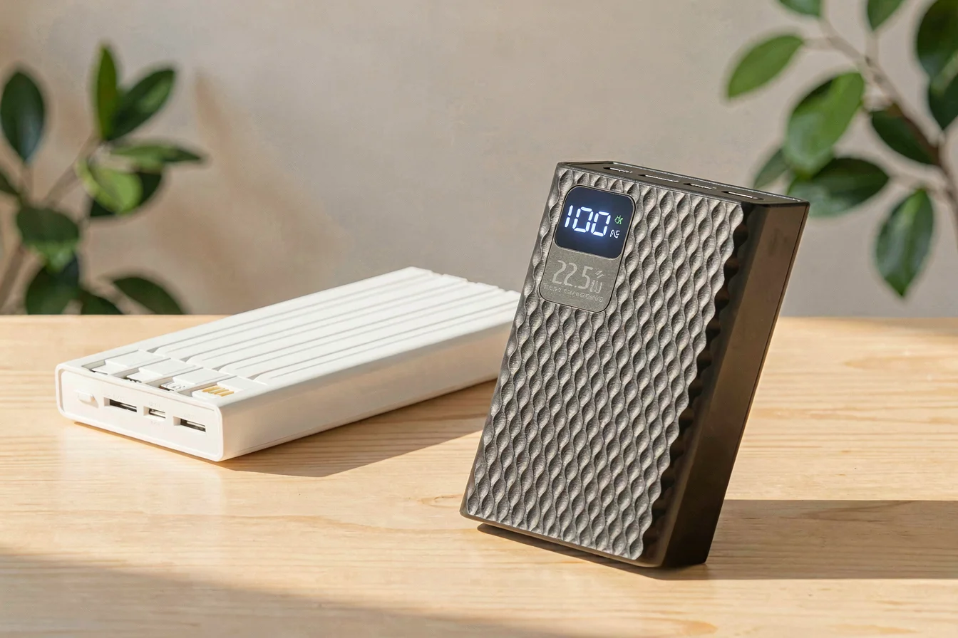 High-capacity portable battery charger