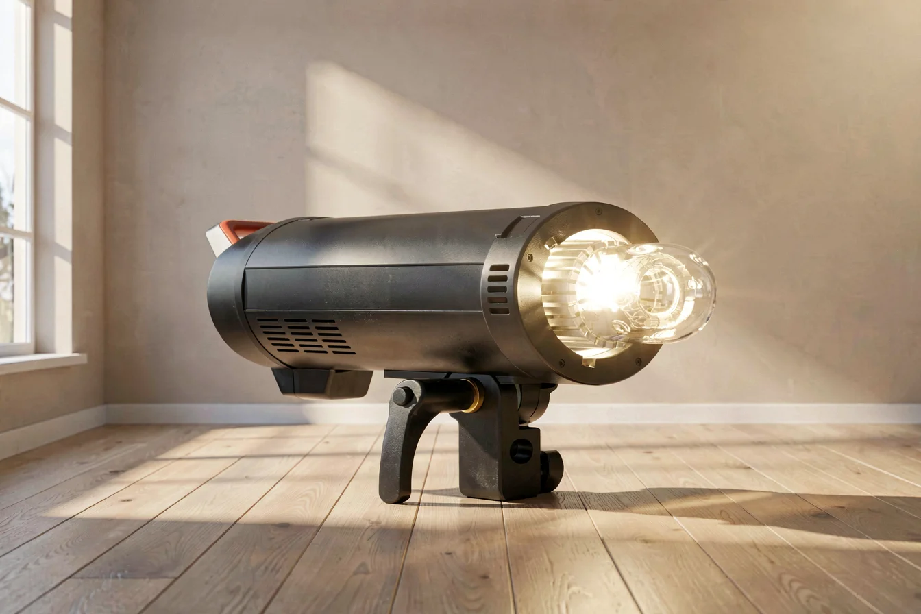 Portable photography studio flash