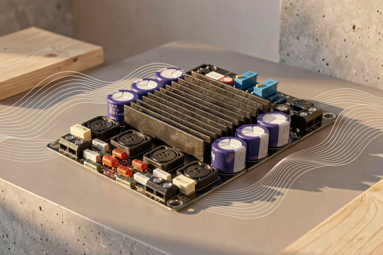 High fidelity trolley amplifier board