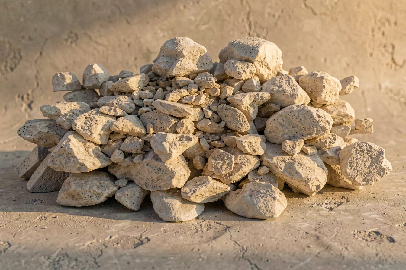 Stable pumice concrete block