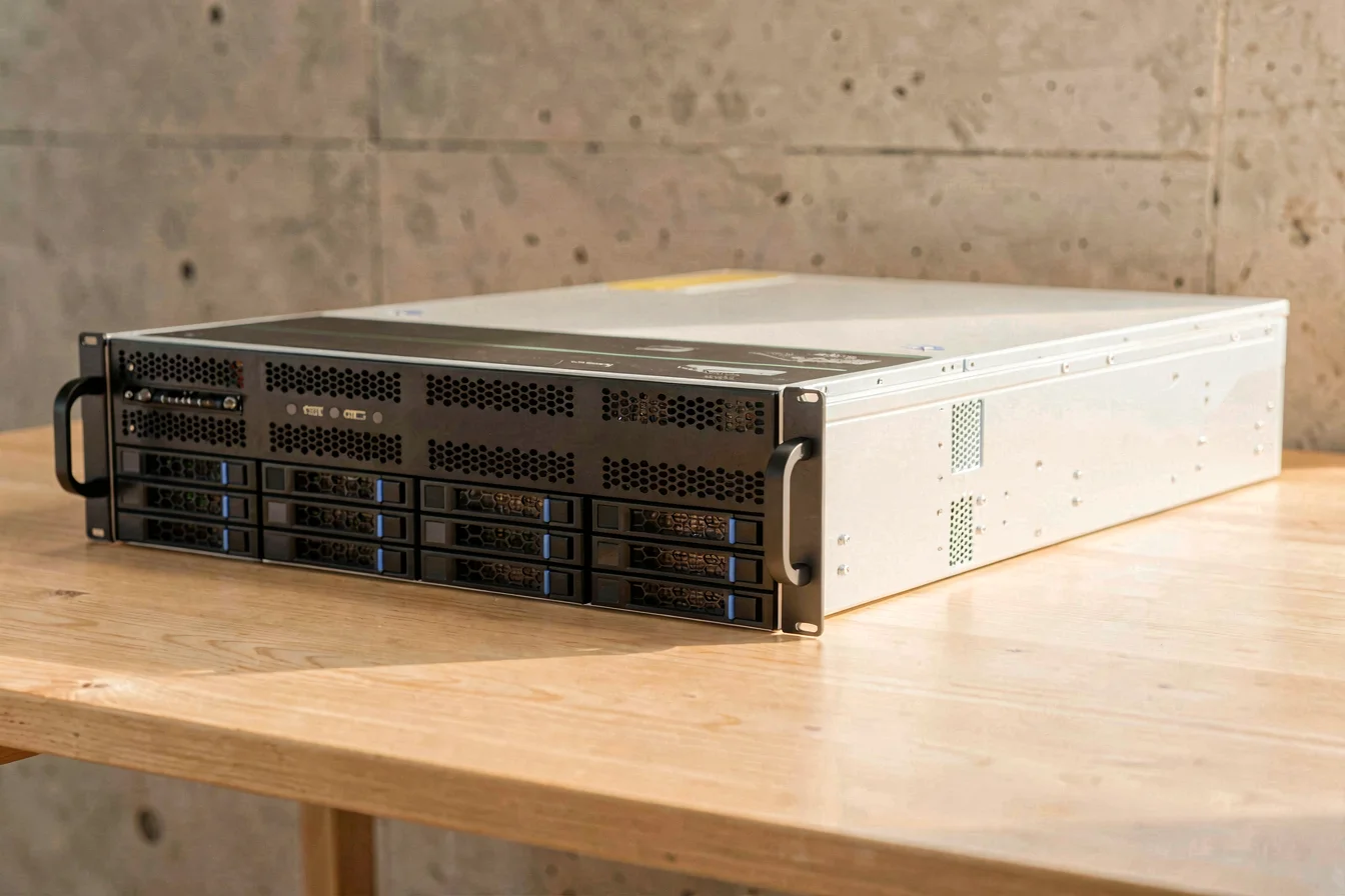 High-capacity 12 bay computer case