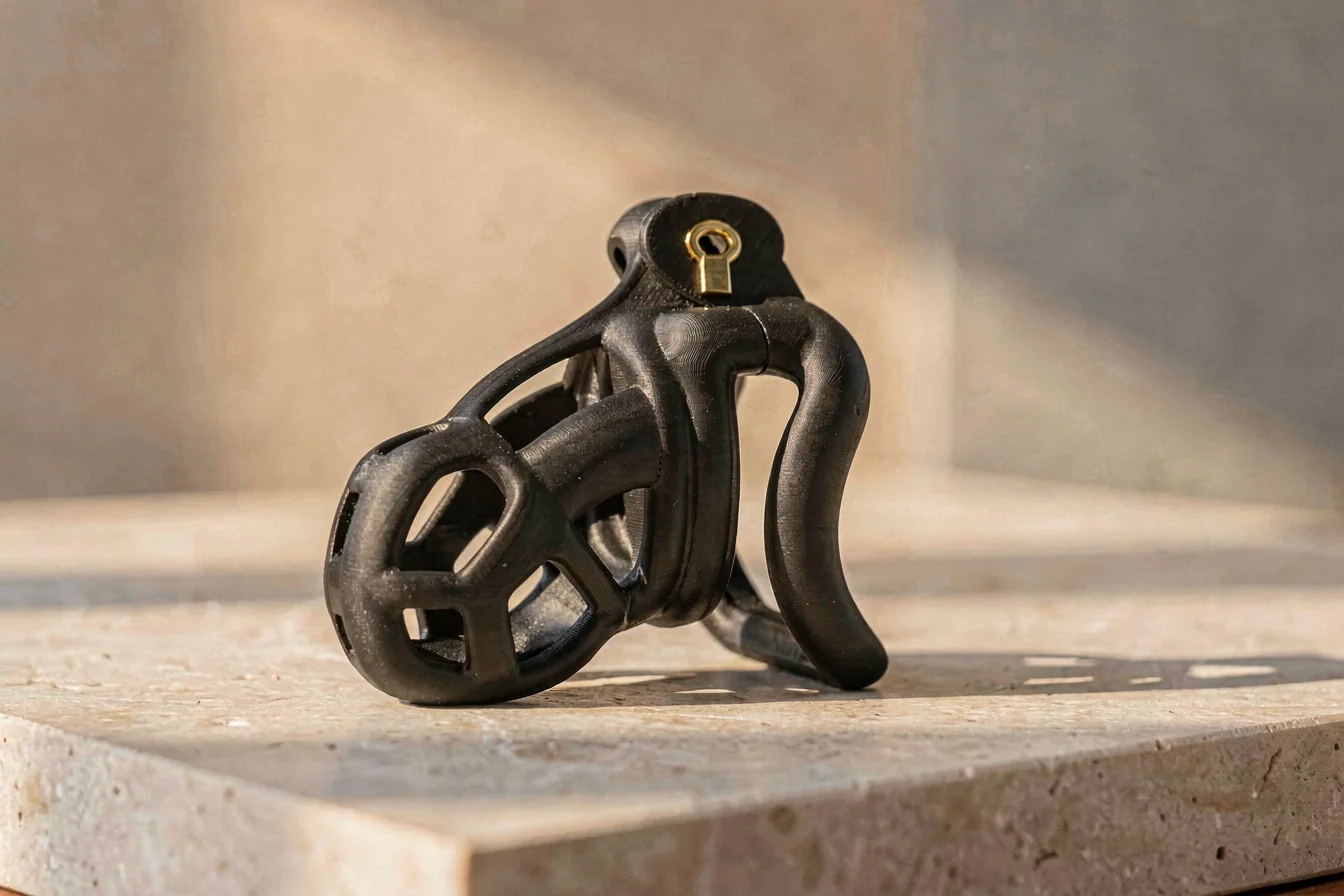 Ergonomic 3D printed chastity devices