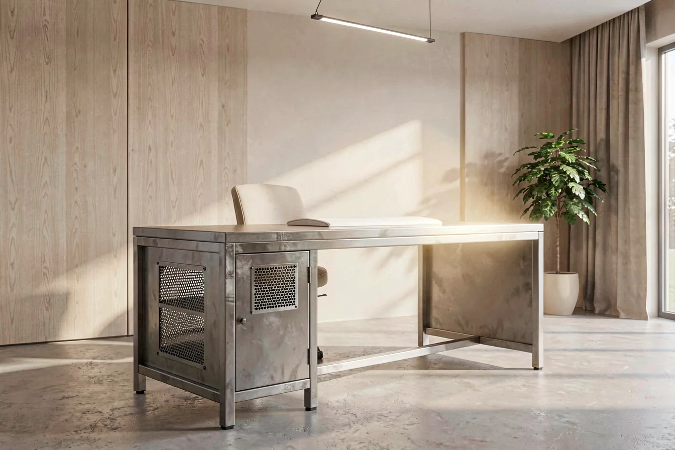 Industrial manicure table with ventilation