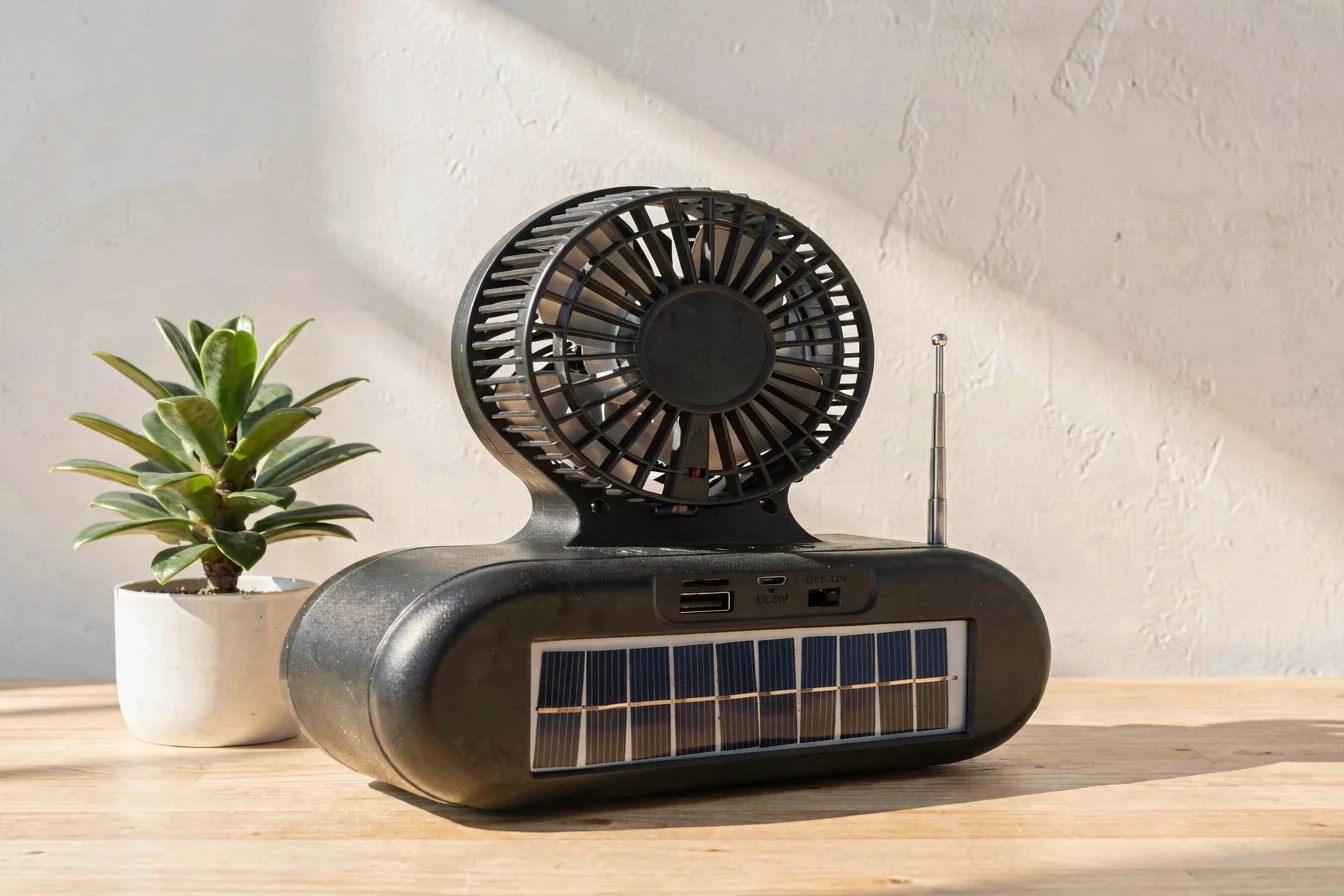 Rechargeable bluetooth fan speaker
