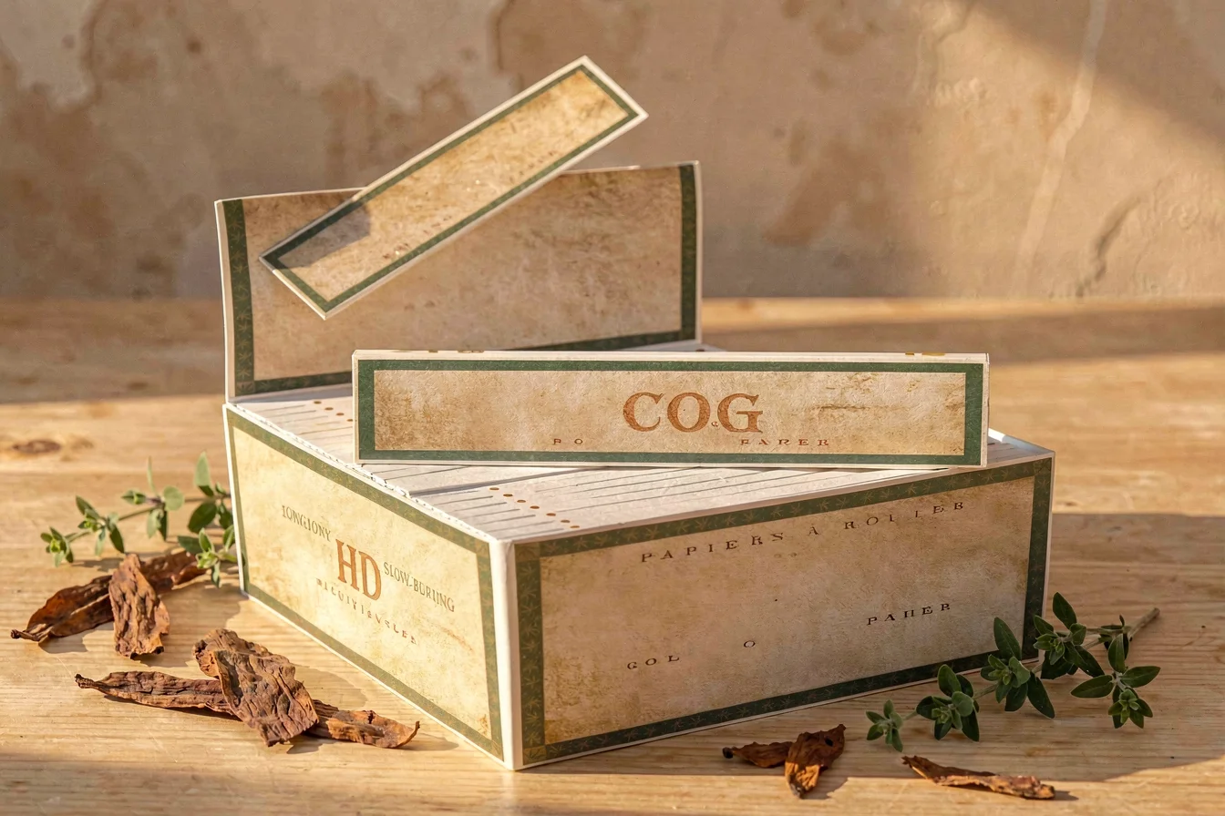 Slow-burning cigarette rolling paper