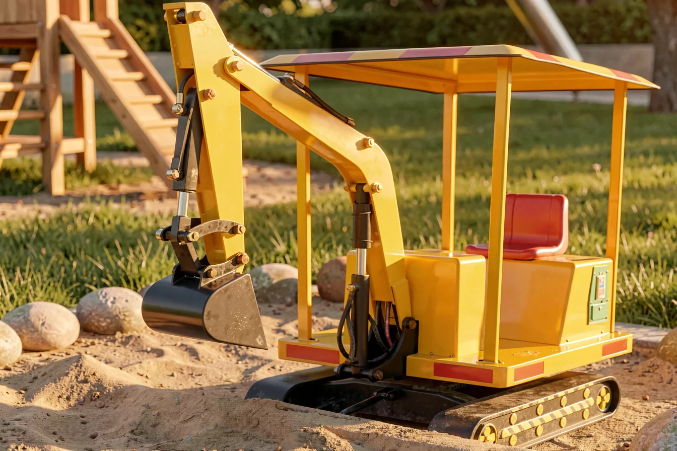 Interactive children mini excavator toy