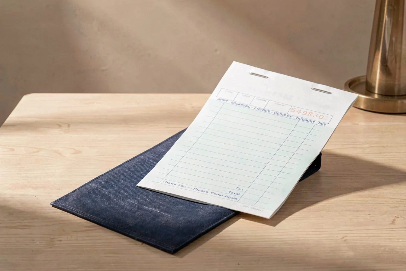 Premium waiter order book