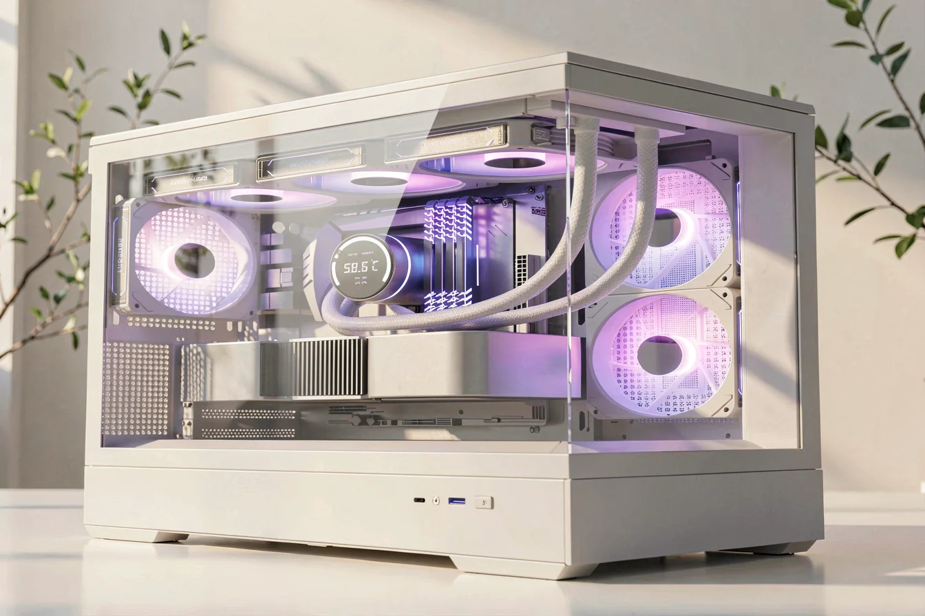 Premium transparent acrylic computer case