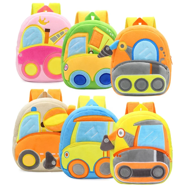 

girl boy kids kindergarten backpack double side plush gift bag