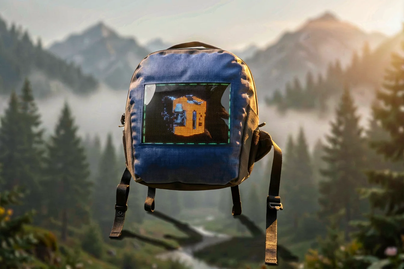 Waterproof led screen backpack