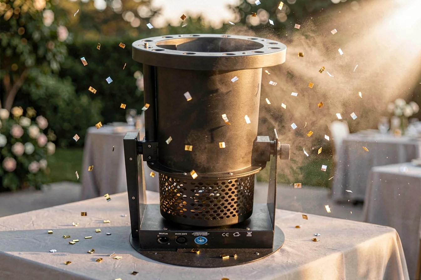 Premium stage confetti blower machine