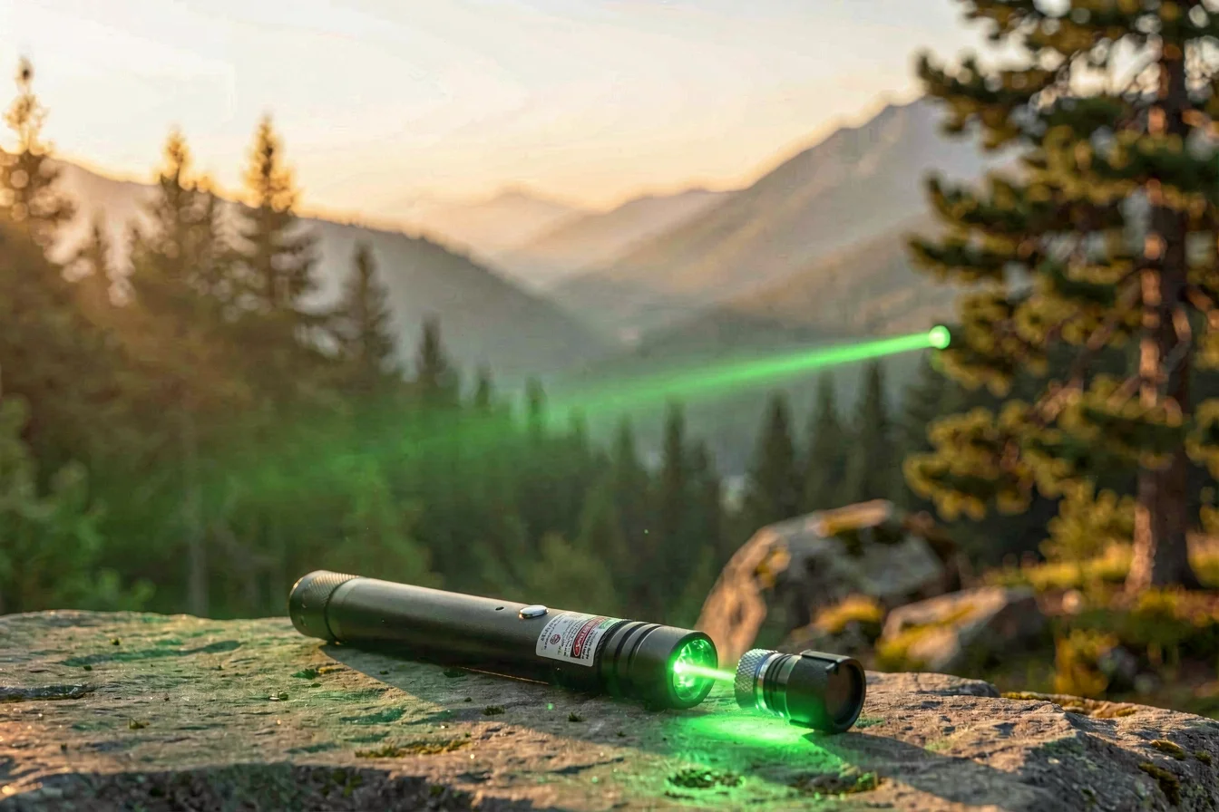 Durable green laser pointer