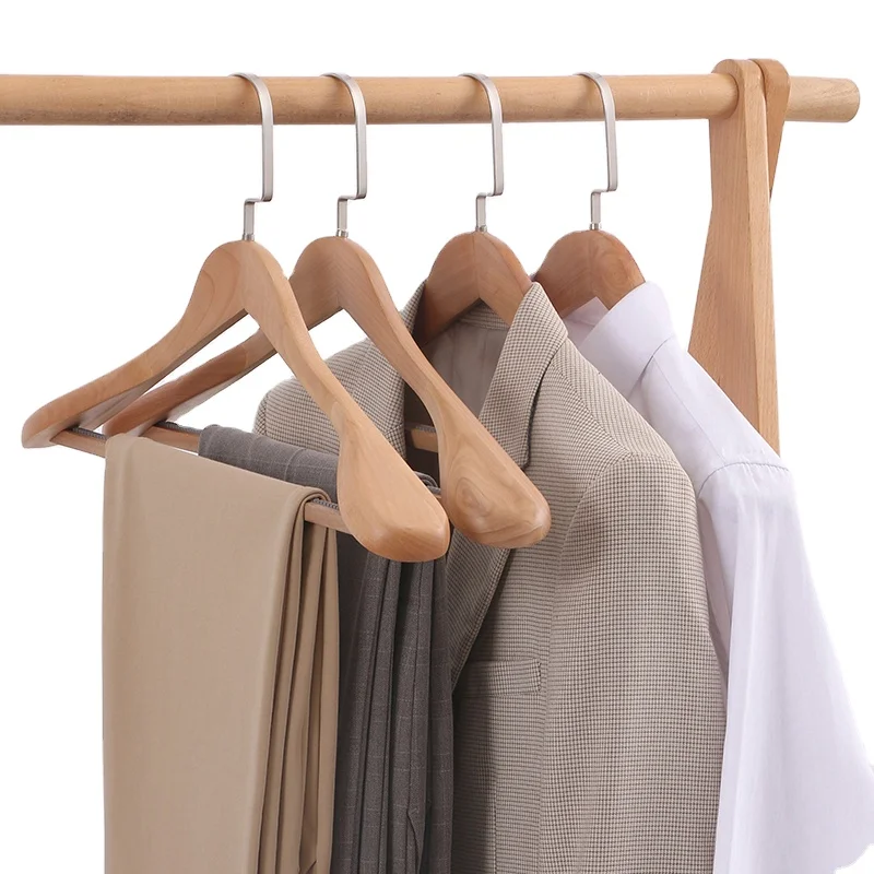 

HYB OEM Waschestander Luxury 360 Degree Swivel Hooks Wooden Hangers