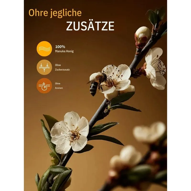 Bienen auf Manuka Blüten