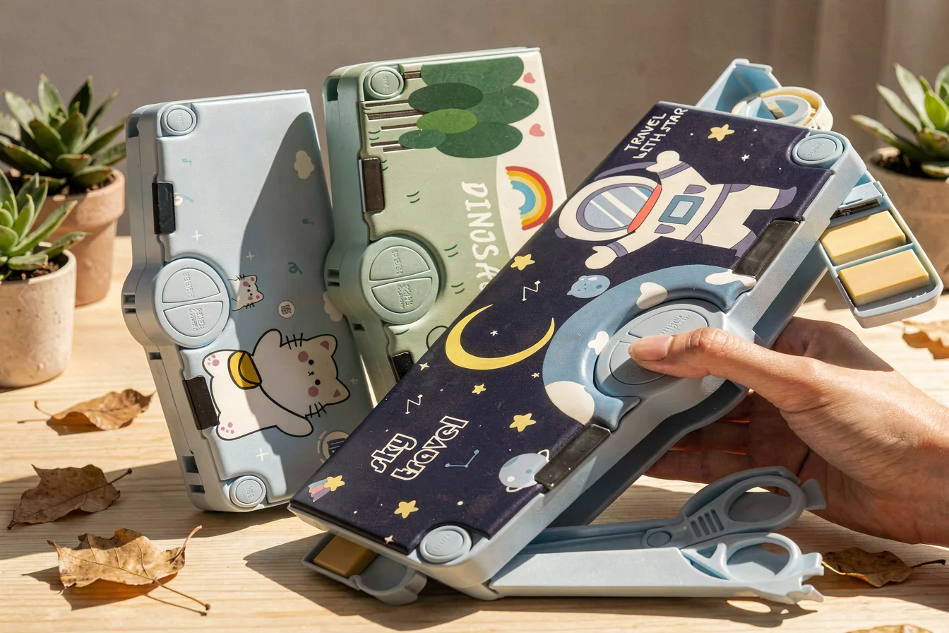 Multi-function automatic pencil box