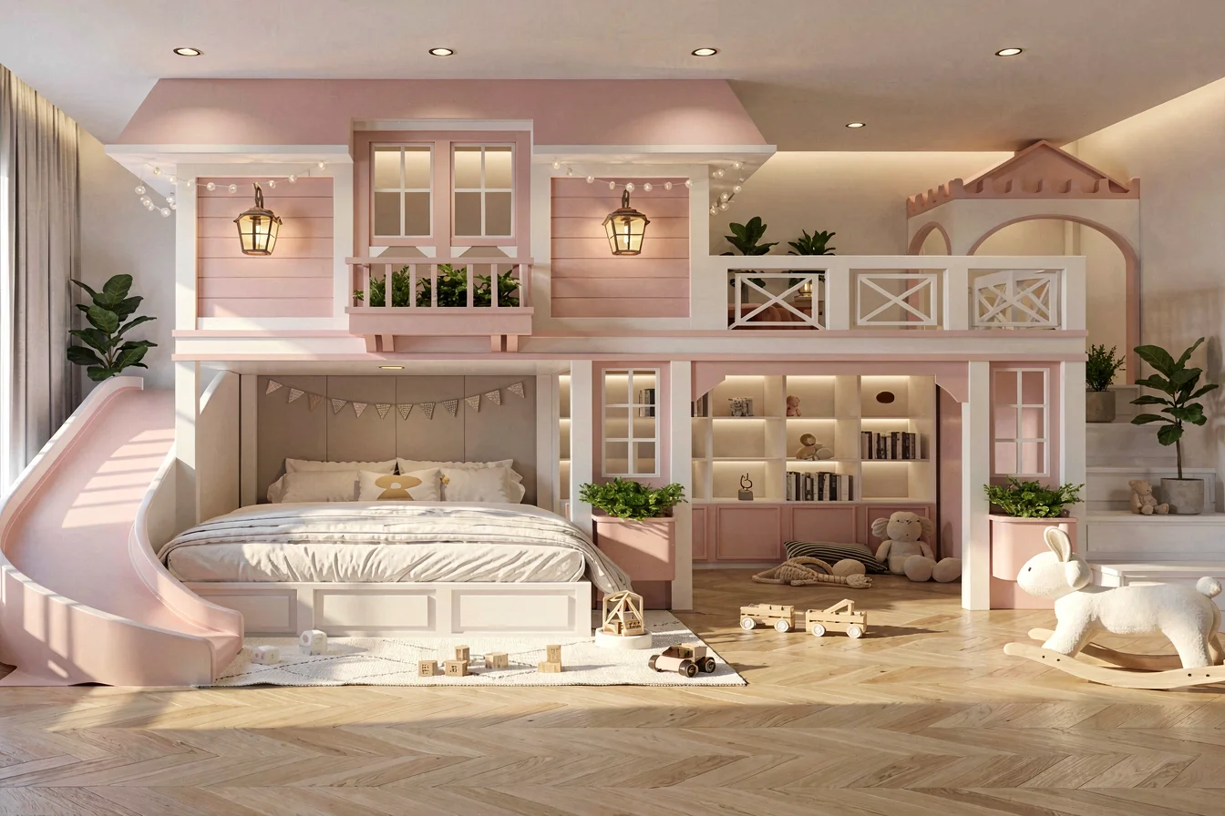 Premium castle slide beds
