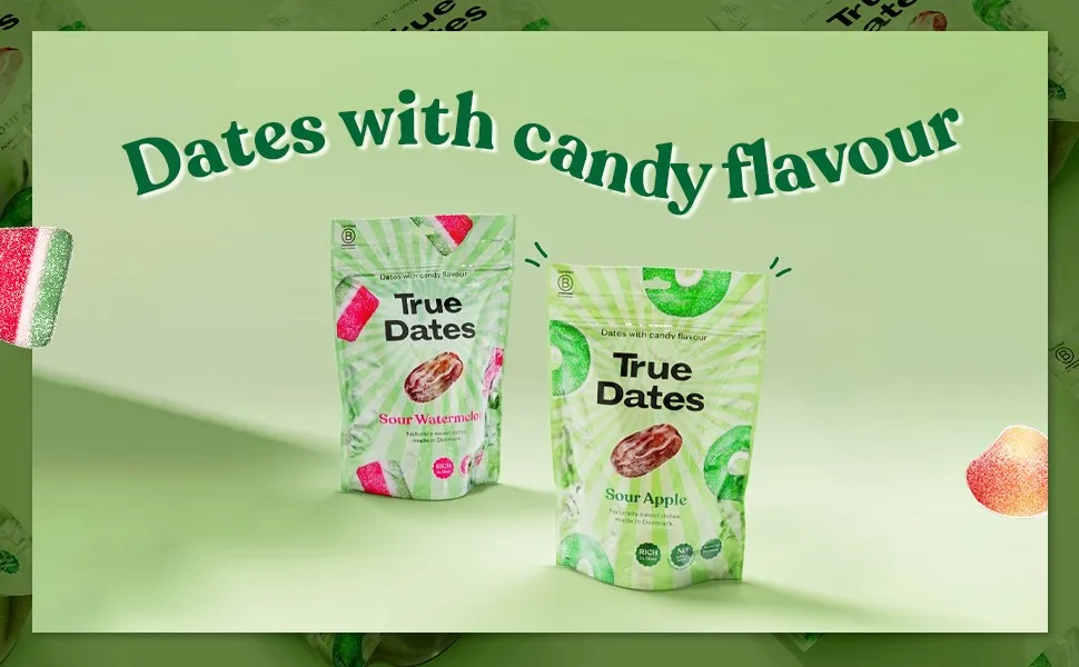 Dates with candy flavour