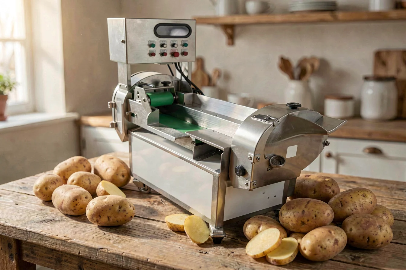 Industrial potato cutter machine