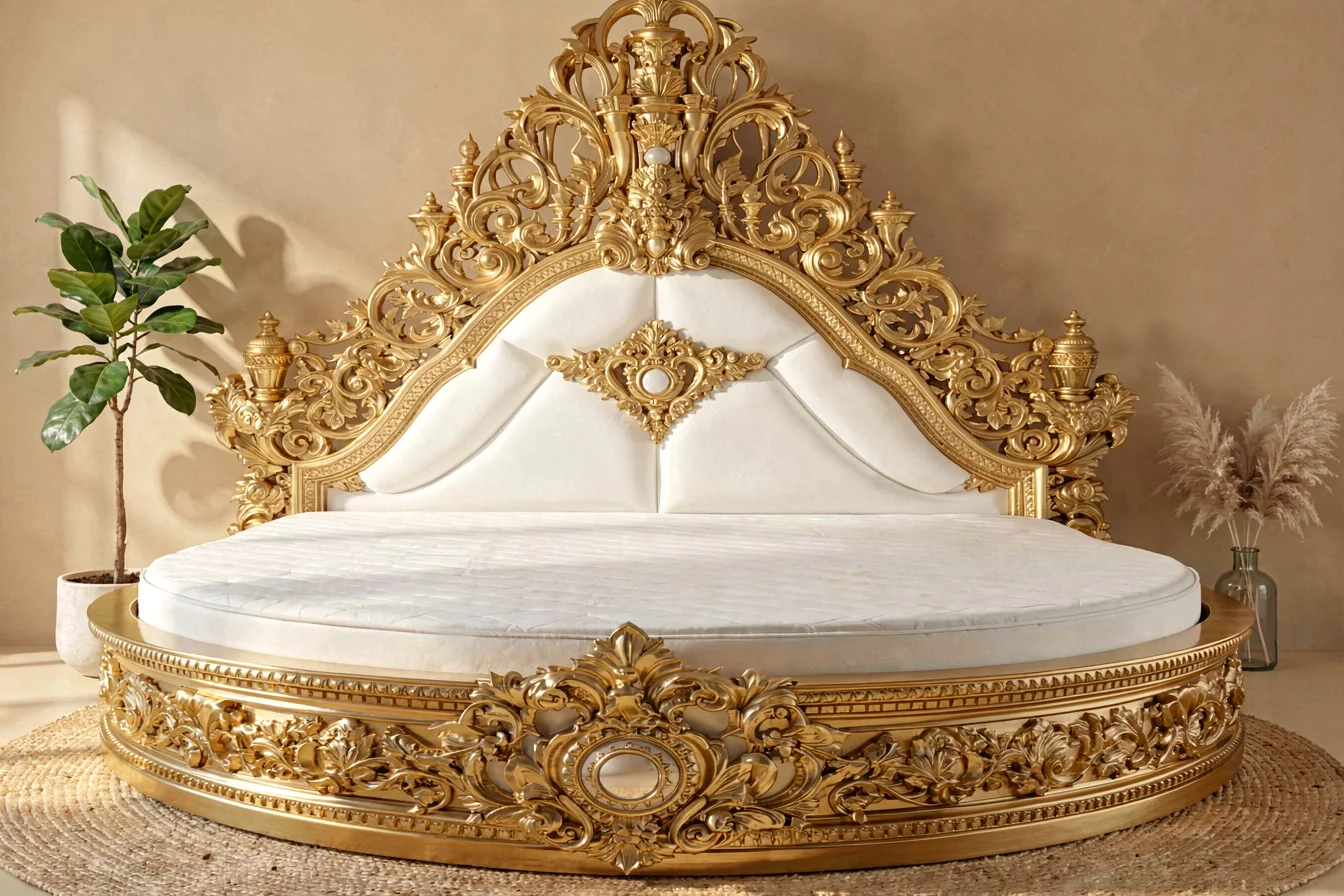 Durable king round bed