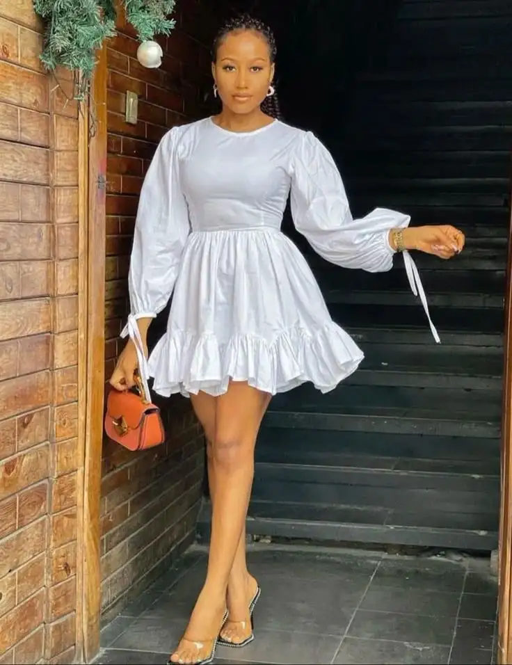 short dress styles Best White Dresses: Style Statements and Fashion Trends of 2025 Will come with an Ankara Headwrap 2026 Latest Short Gown Styles